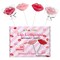 4E's Novelty 24 Pack Lip Lollipops, Individually Wrapped Lips Lollipop Bulk Lip Shaped Candy, Valentines Lollipops Party Favors for Kids Party, Valentine Candy Lollipop Fun Classroom Exchange
